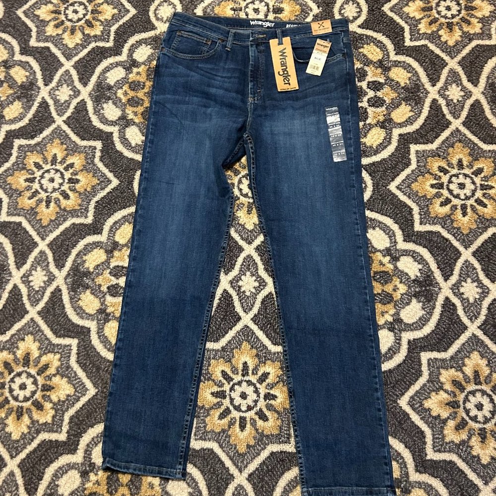 Mens Wrangler Jeans 38 x 34  Blue